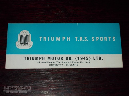 Prospekt TRIUMPH T.R.3. SPORTS
