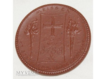 Medal Los loteryjny kościoła Meissen 1922