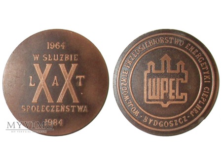 Duże zdjęcie 20 lat WPEC Bydgoszcz medal 1984
