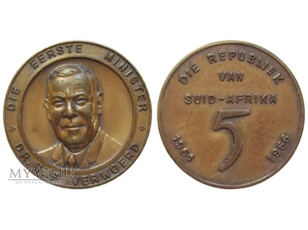 5-lecie Republiki Południowej Afryki medal 1966