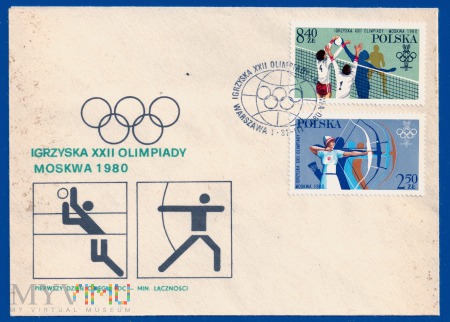 Duże zdjęcie XXII Igrzyska Olimpijskie w Moskwie.31.3.1980.b
