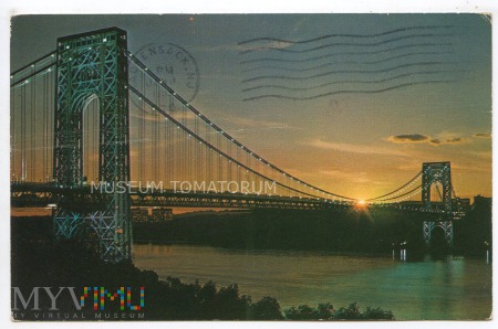 Duże zdjęcie N.Y. George Washington Bridge - lata 70-te XX w.