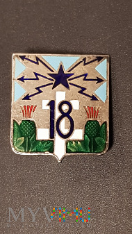 Duże zdjęcie Pamiątkowa odznaka 18 Pułku Łączności_Francja