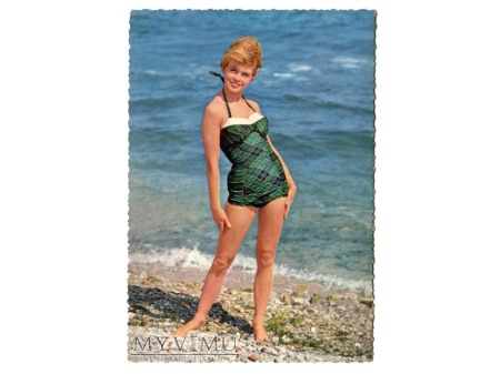 Brigitte Bardot na plaży Niemcy vintage Postkarte