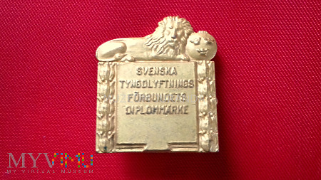 Odznaka Szwedzkiego Stow. Podnoszenia Ciężarów