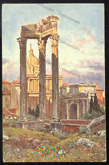 Roma - Ruiny Świątyni Wespazjana - lata 1920-te