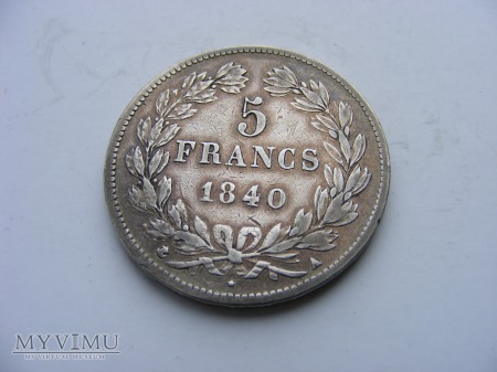 5 FRANKÓW - 1840 A