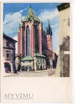 Kraków - Kościół Mariacki - 1969