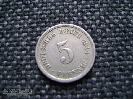 5 pfennigów 1914