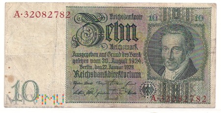 Niemcy.41.Aw.10 reichsmark.1929.P-180a