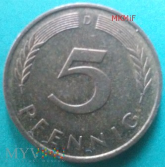 5 Pfennig Niemcy 1993