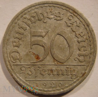 50 Pfennig 1920 A - Berlin