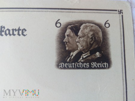 Duże zdjęcie karta pocztowa Hitler kanclerzem