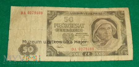 Duże zdjęcie 50 złotych - 1 lipca 1948
