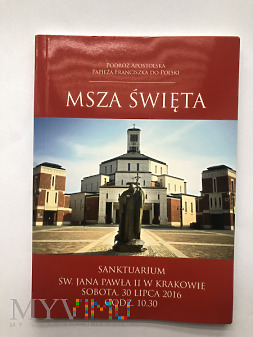 Modlitewnik z Mszy Papieskiej w Krakowie 2016 ŚDM
