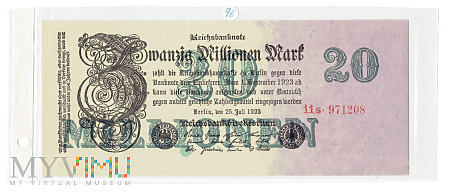 Niemcy - 20 mln Mark - 1923r.