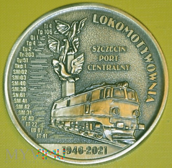 Medal 75 Lokomotywowni Sczecin Port Centralny