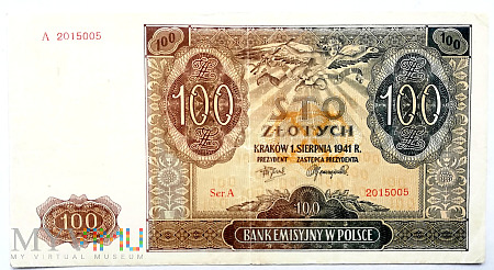 Polska 100 zł 1941