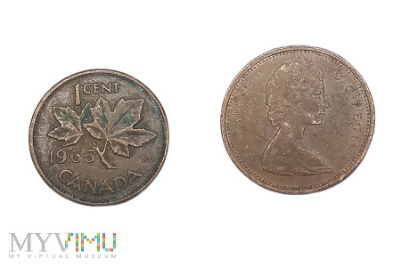 Duże zdjęcie Kanada- 1 cent 1965 r.