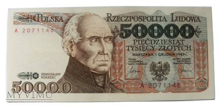 50 000 złotych 1989 rok.