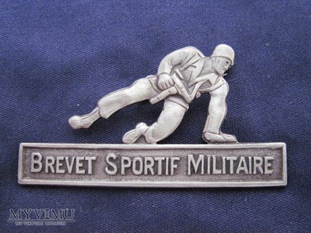 Odznaka BREVET MILITAIRE SPORTIF-srebro