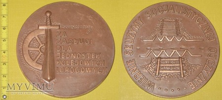 Medal kolejowy - wojskowy Jednostek Kol. i Drog.