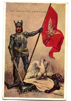 Duże zdjęcie Boże Zbaw Polskę z Nowym Rokiem 1911
