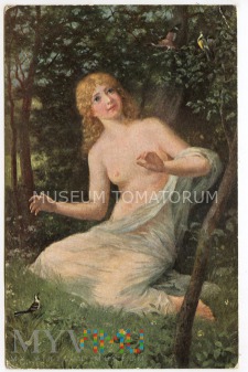 Gitter- Naga kobieta o poranku i ptaszki - 1917