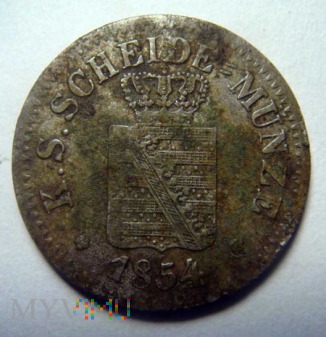 1 nowy grosz 1854 ,F