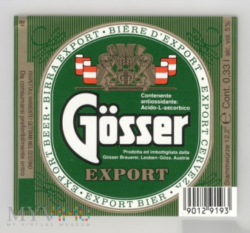 Duże zdjęcie Gösser export