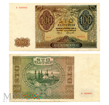 100 złotych 1941 (A 3258952)