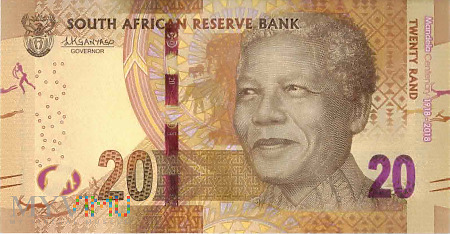 Republika Południowej Afryki - 20 randów (2018)