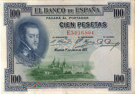 Hiszpania - 100 peset (1936)