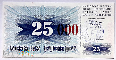 BiH 25 000 dinarów 1993