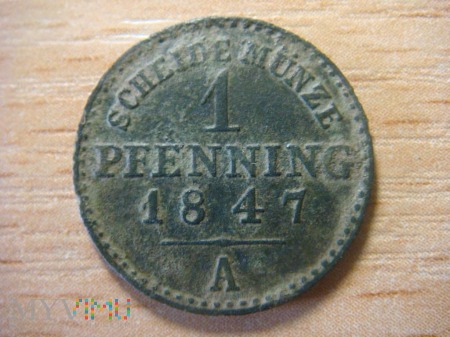 1 Pfenning 1847 A