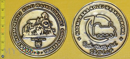 Medal kolejowy - usługowy Nadmorskiej Kolei Wąsk.