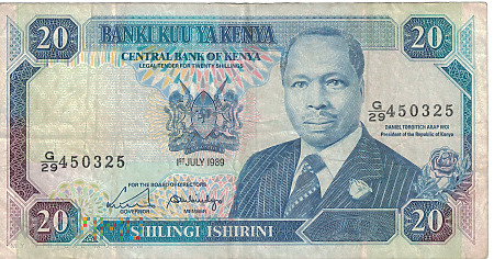 Kenia - 20 szylingów (1989)