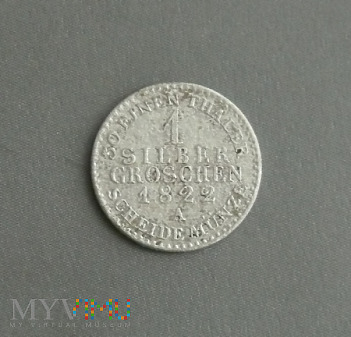 Duże zdjęcie 1 silber groschen srebrny grosz 1822
