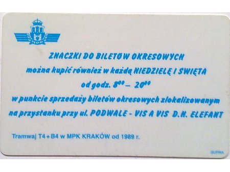 Bilet MPK Kraków 72