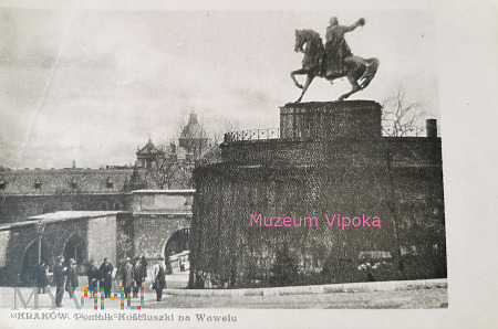 Kraków - pomnik Tadeusza Kościuszki na Wawelu
