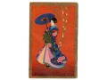 Adolfo Busi ART DECO Japonka 1931 złocona kimono