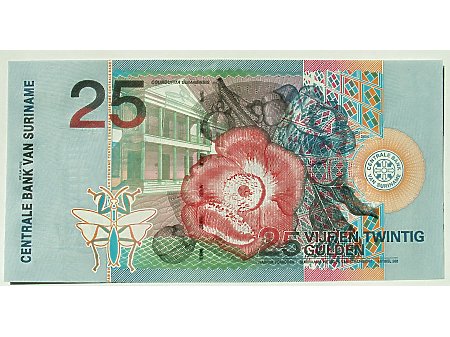 Surinam- 25 Guldenów Surinamskich UNC