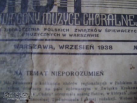 Miesięcznik (CHÓR) wrzesień 1938