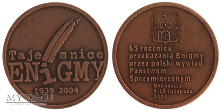 Duże zdjęcie Tajemnice Enigmy żeton brązowy 2004
