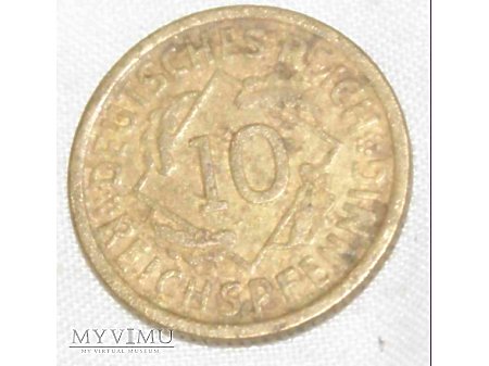 10 reichspfennig 1925 D