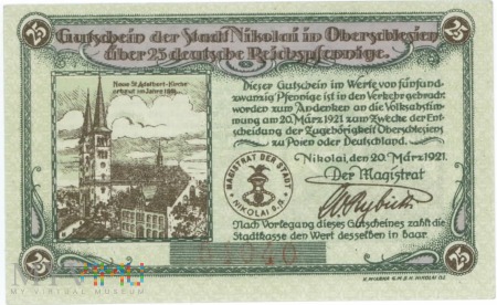 Duże zdjęcie Notgeld- pieniądz zastępczy- 25 fenigów
