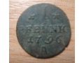Brandenburgia-Prusy 1 Pfennig 1796 A