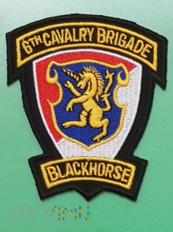 Duże zdjęcie Naszywka Cavalry - 6th Cavalry Brigade Blackhorse