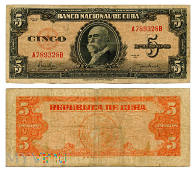 Duże zdjęcie 5 Pesos 1950 (A789328B)