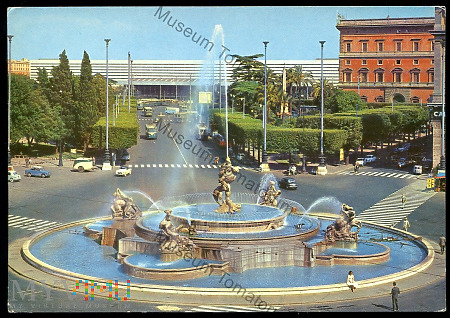 Roma - Plac Republiki, Fontanna Esedra -lata 60-te